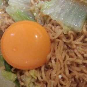 白菜とろとろ♪鍋のようなインスタントラーメン